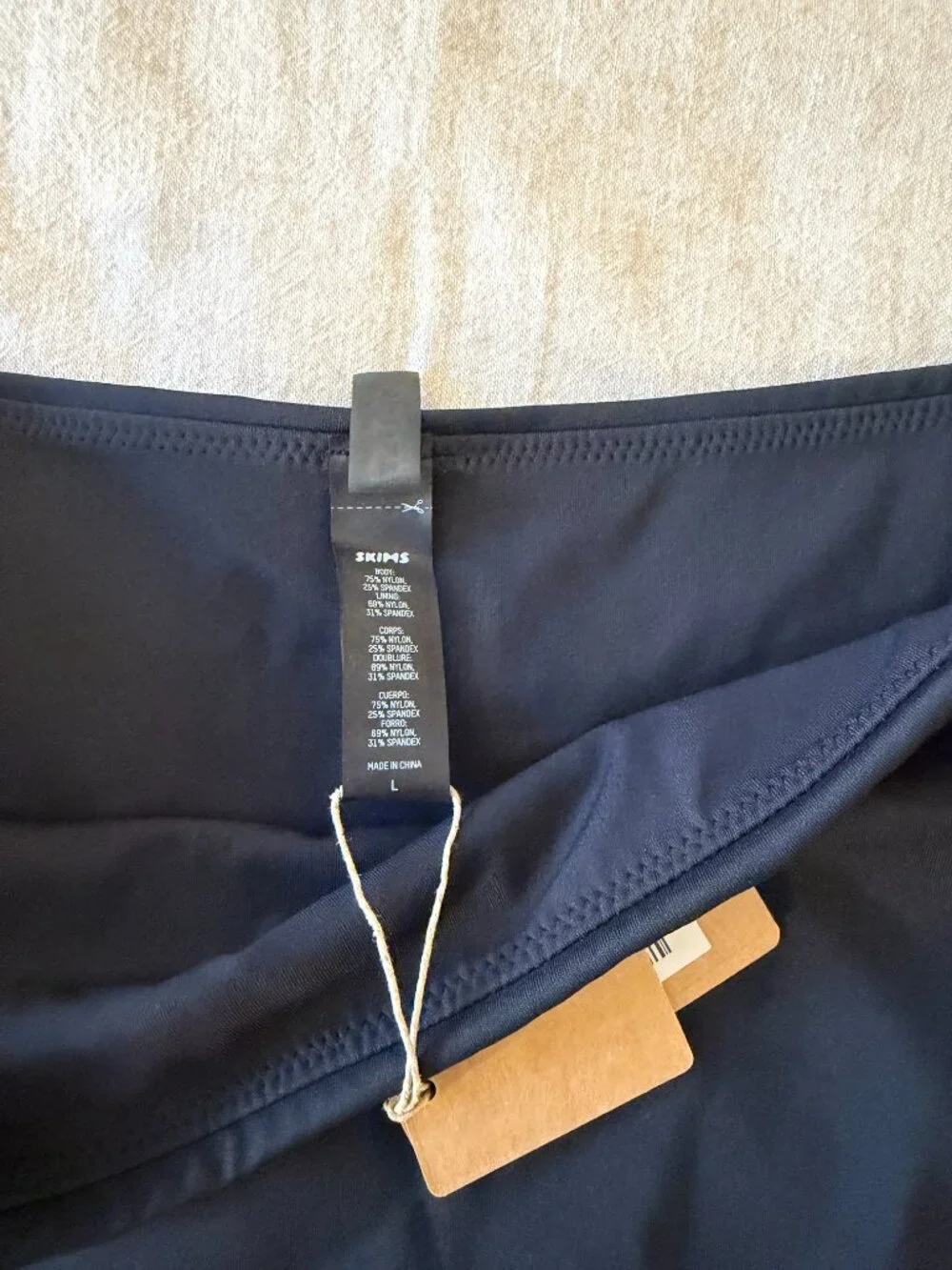 SKIMS High Waist Bikini Bottom - NWT - L Onyx